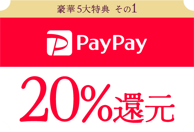 paypay20%還元